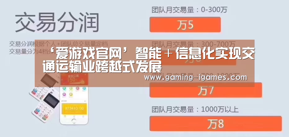 ‘爱游戏官网’智能+信息化实现交通运输业跨越式发展(图1) 爱游戏官网